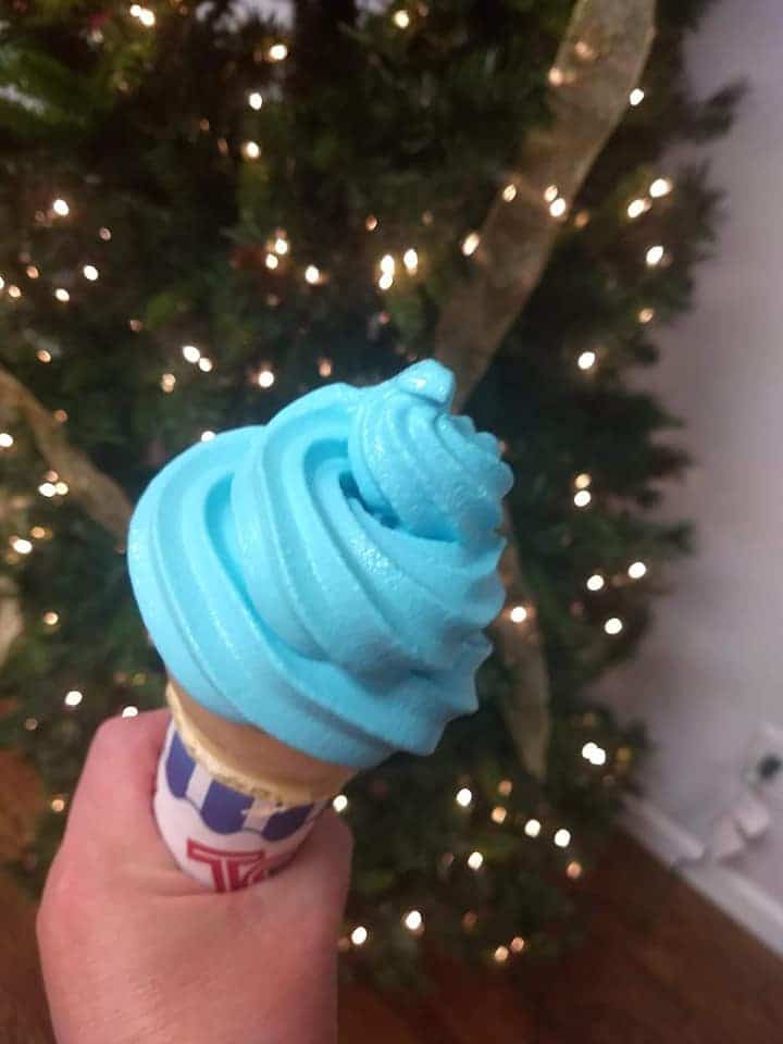 Cotton Candy on Cake Cone